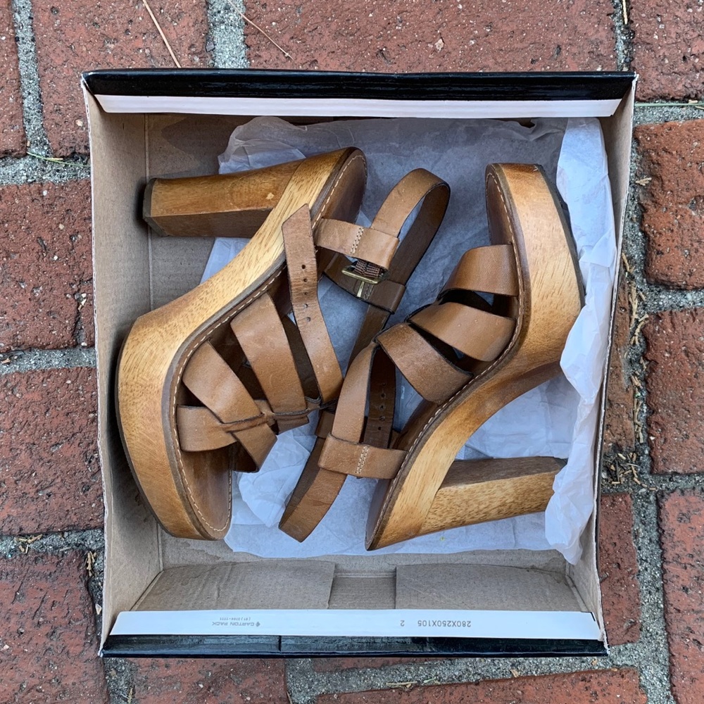 Mia brown high heeled sandals - Picture 5 of 5